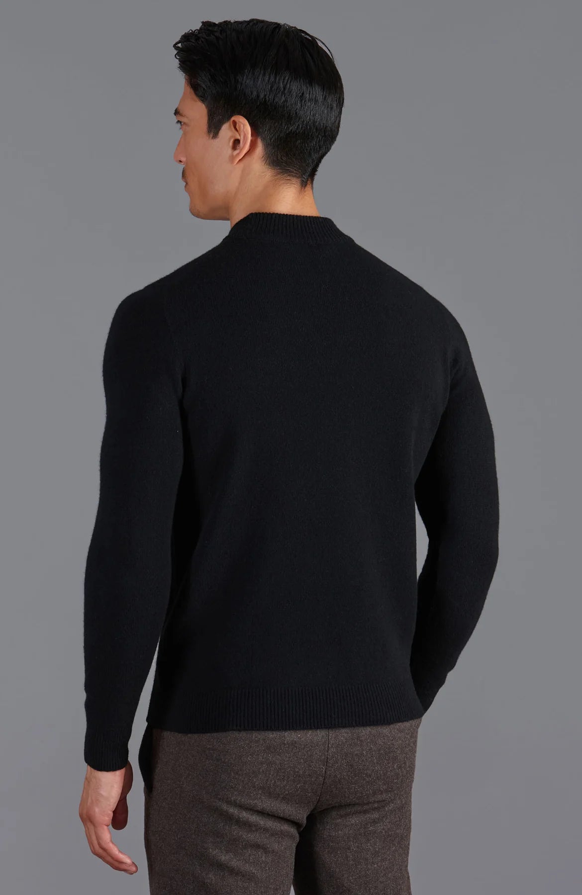 Handmade Lambswool Arden Mock Turtleneck - SPIRIT OF HUSTLE