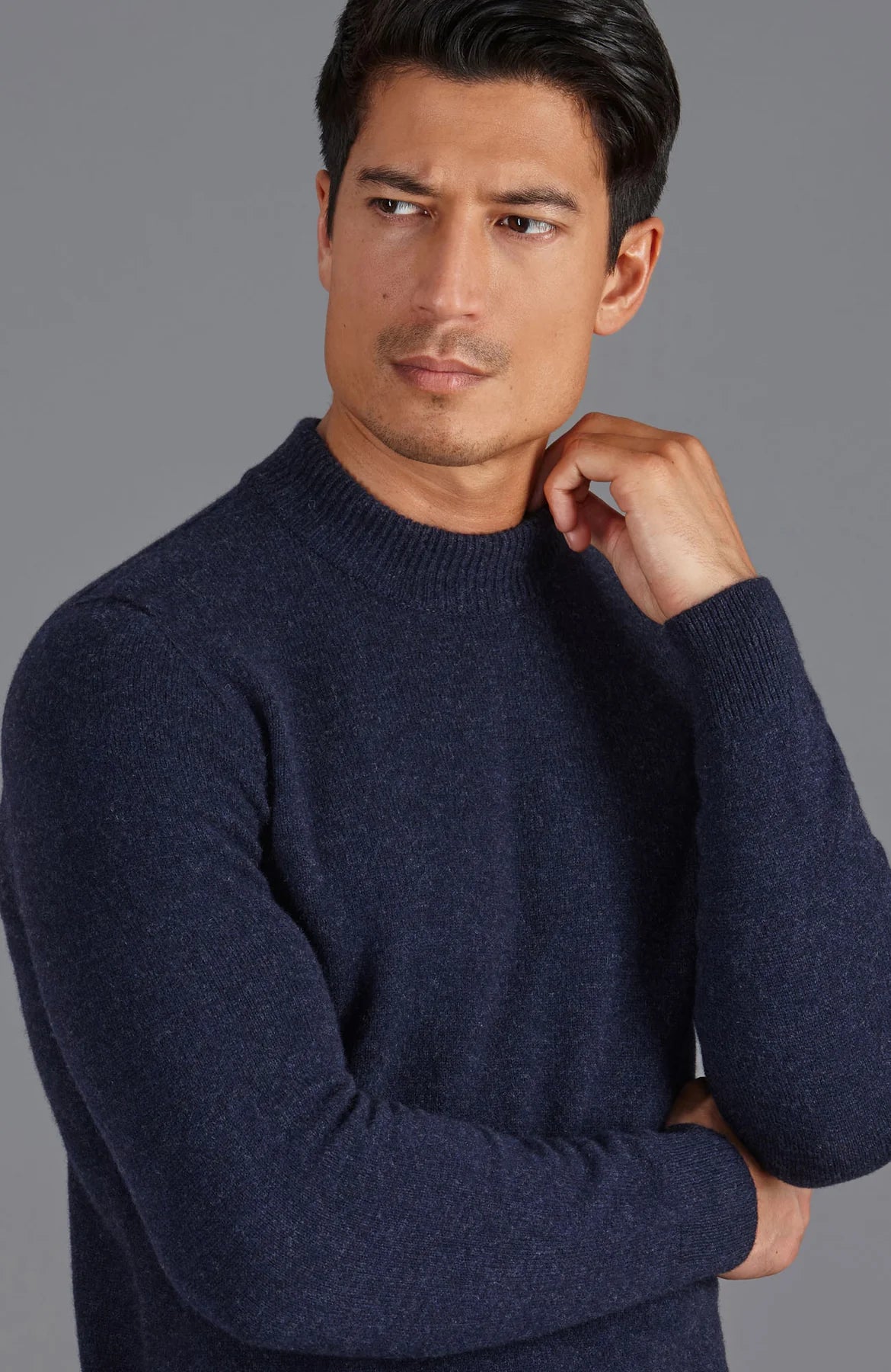 Handmade Lambswool Arden Mock Turtleneck - SPIRIT OF HUSTLE