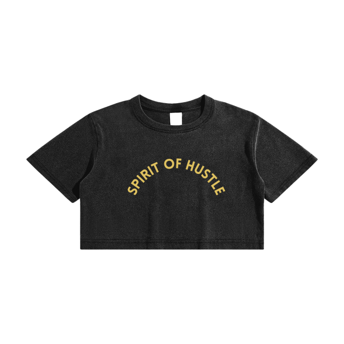 Cropped T-Shirt - SPIRIT OF HUSTLE