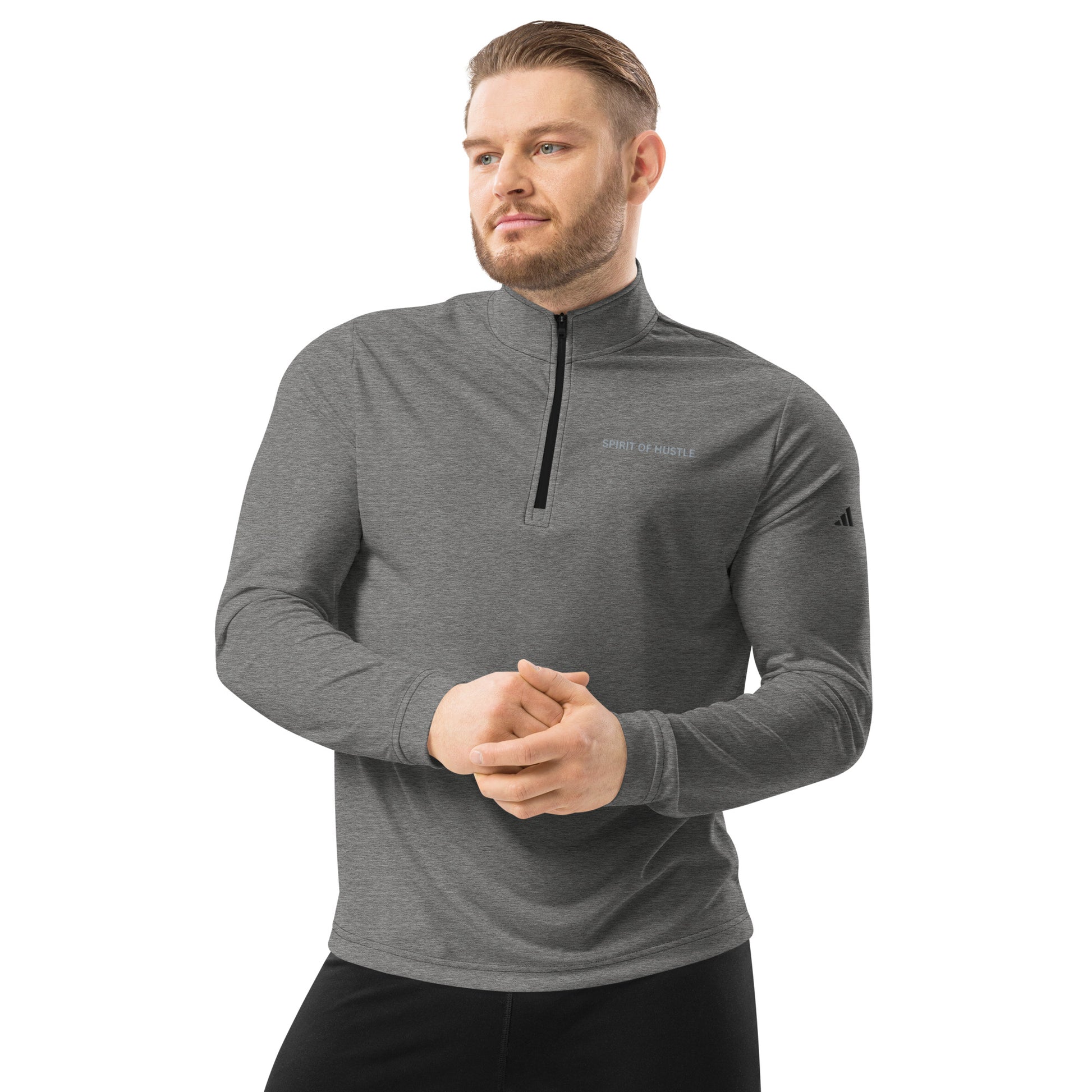 Eco-Friendly Quarter Zip Pullover - SPIRIT OF HUSTLE