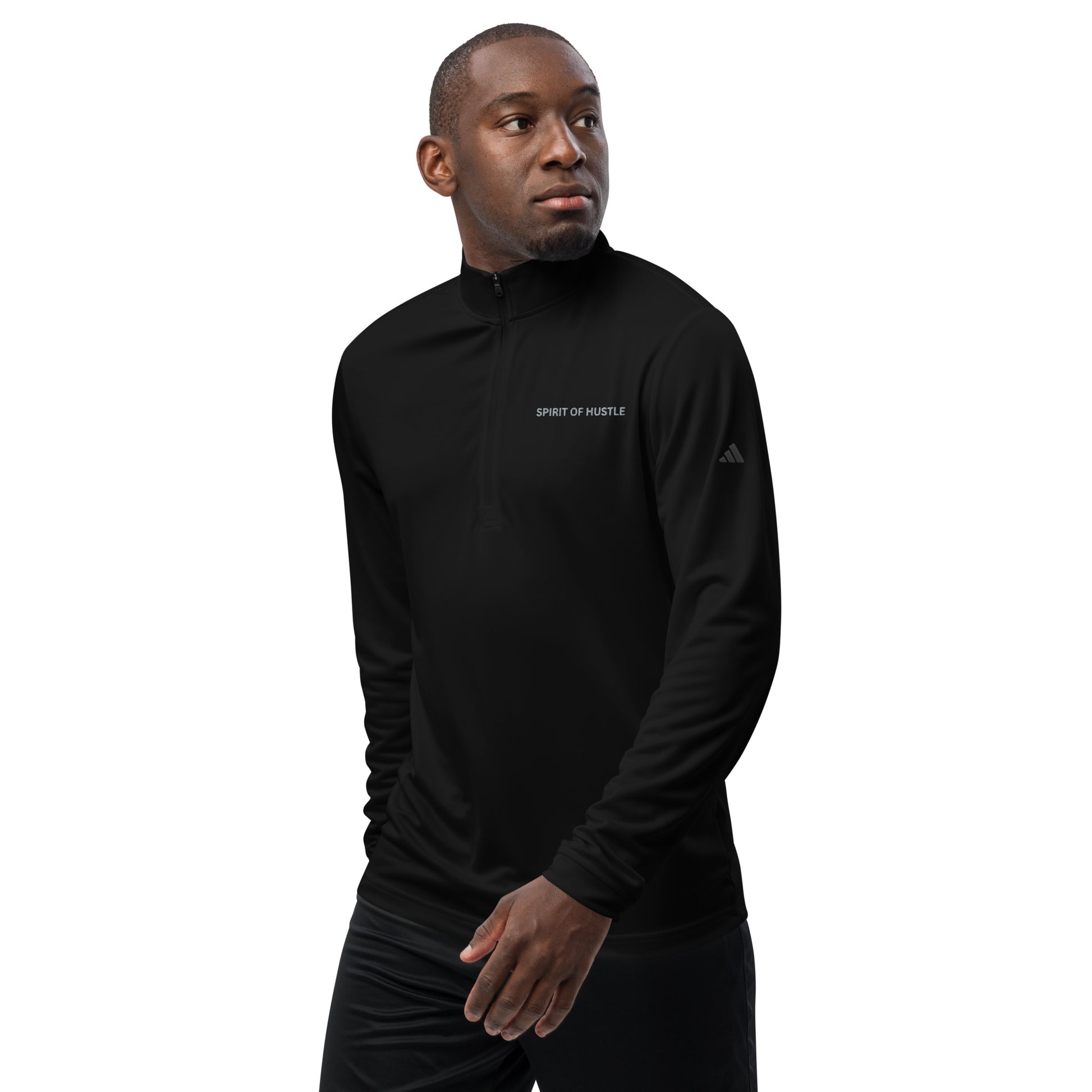 Eco-Friendly Quarter Zip Pullover - SPIRIT OF HUSTLE