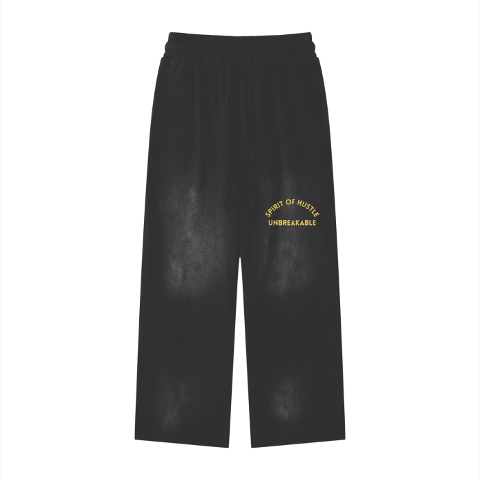 Unisex Wide Leg Sweatpants - SPIRIT OF HUSTLE